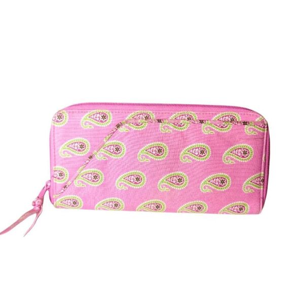 VERA BRADLEY Zip Around Wallet In Bermuda Pink - Picture 2 of 5